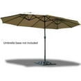 thumbnail image 3 of Gymax Parasol de Patio Extérieur 15 Pieds Parasol de Marché Double Face avec Manivelle, 3 of 10