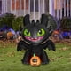 thumbnail image 2 of Decoración inflable Gemmy Toothless de 91 cm para Halloween, 2 of 6