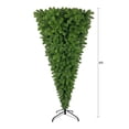 thumbnail image 5 of iRerts Upside Down Christmas Tree, 6ft Pre-lit Artificial Christmas Tree with 360 LED Warm White Lights, 1000 Branch Tips and Metal Stand, Holiday Xmas Tree for Home Office Shop School, Green, 5 of 9