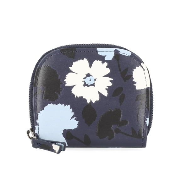 Time and Tru Women's Becca Zip Around Wallet, Floral Graphic