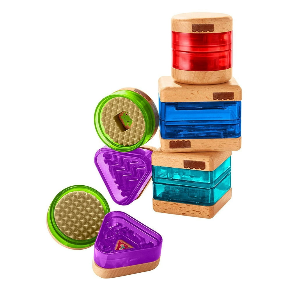 FisherPrice Wooden Toys Shapes Colors Surprise Inside Shapes Set