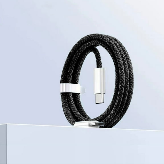 KIQ 3A/60W Type C to Type C Fast Charging Data Cable - Black(1.0M)