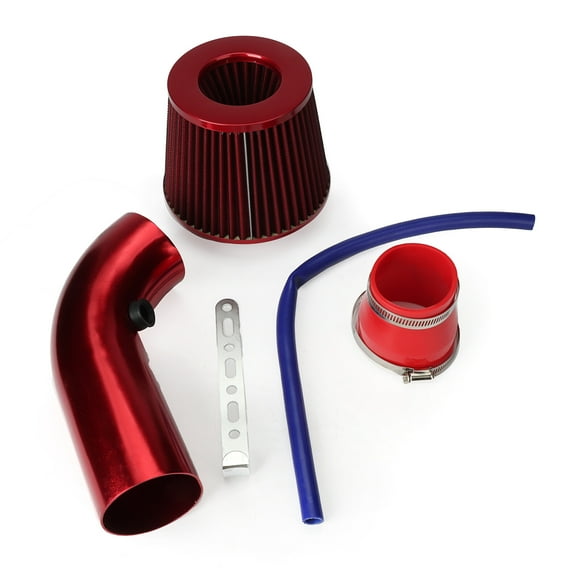 1 Set Red Car Cold Air Intake Filter Induction Kit Pipe Power Flow Hose System