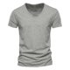 thumbnail image 1 of Camiseta informal de manga corta con cuello en V para hombre: poliéster, fácil de combinar con pantalones, para uso diario, tallas S-XXXXXL., 1 of 2