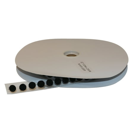 FindTape 1/2-inch Diameter Hook and Loop Self-Adhesive Dots: 1440 per roll /  Loop-Side Only (Black)