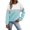 czb# Mint Green317, variant on CUZIBR Womens Sweatshirt Color Block Crew Neck Graphic Loose Fit Pullover Tops Casual Long Sleeve Workout Shirts Loose Blouse Fall Winter Clothes,Blue