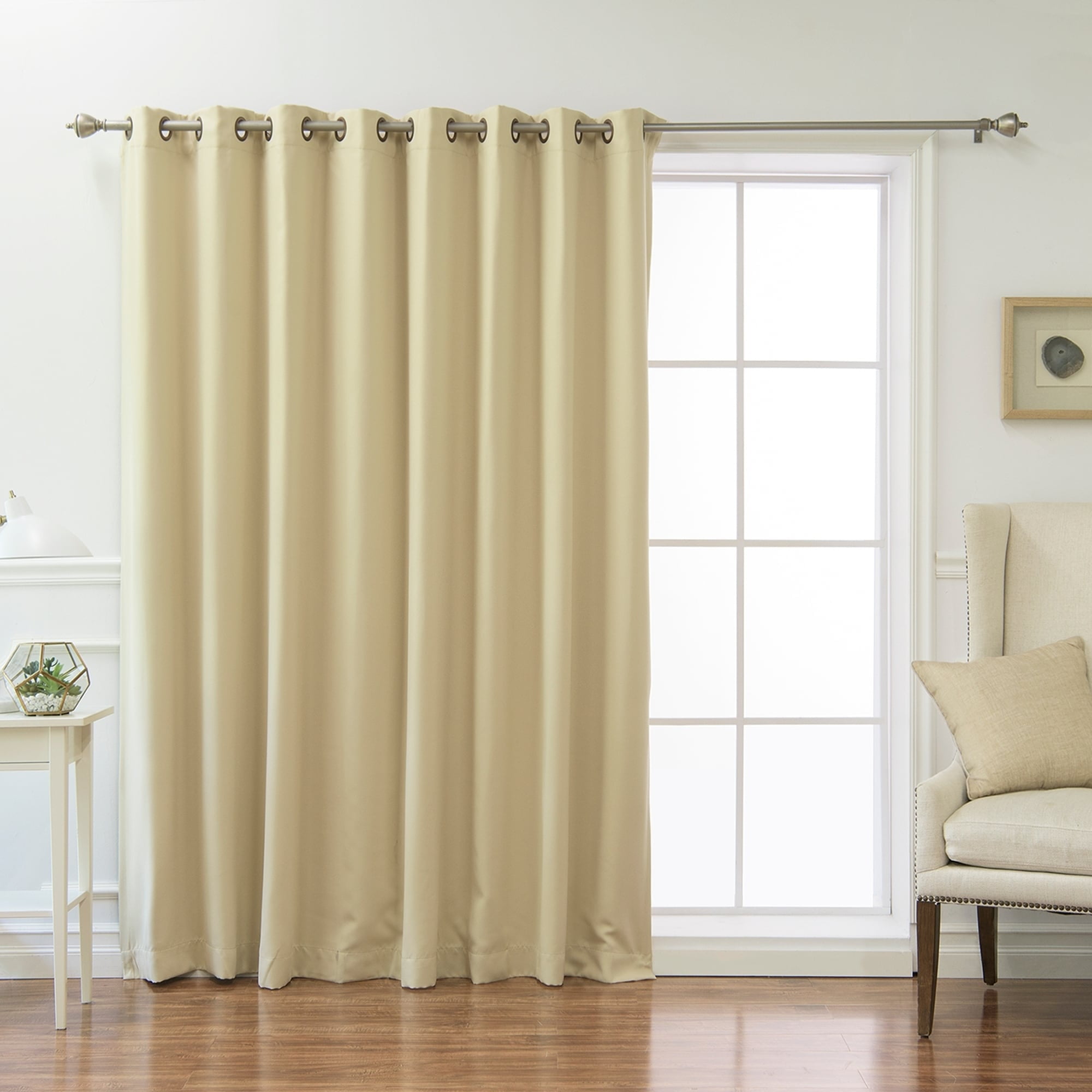 Aurora Home Wide Fire Retardant 96 Inch Blackout Curtain Panel