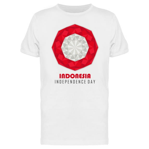 Indonesia Independence Day Flag Tee Men's -Image by Shutterstock