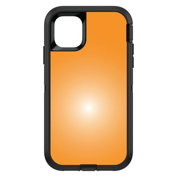 DistinctInk Custom SKIN / DECAL compatible with OtterBox Defender for iPhone 11 (6.1" Screen) - Orange White Gradient Burst Sun