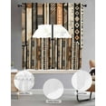thumbnail image 3 of Retro Boho Geometric Kitchen Curtains Sets 36 Inch Length with Valance, Abstract Southwestern Ethnic Swag Valances and Tiers Curtain Set Drapes Swag Curtains for Living Room, Bathroom, Bedroom, Cafe, 3 of 6