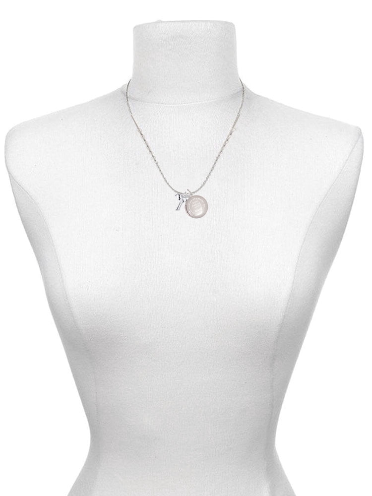 Delight Jewelry Silvertone Equestrian Horse To the World You are a Mother Locket Necklace