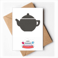 thumbnail image 1 of Teapot China Pattern Art Deco Fashion Happy Birthday Greeting Cards Envelopes Blank, 1 of 3
