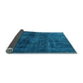 thumbnail image 2 of Ahgly Company Indoor Round Abstract Light Blue Modern Area Rugs, 8' Round, 2 of 4