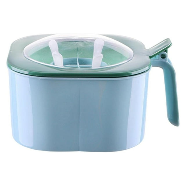 Caja de condimentos de 4 compartimentos, caja de condimentos de rejilla múltiple, sal portátil de chile con cuchara, caja de condimentos de