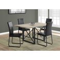 thumbnail image 1 of Monarch Specialties Dining Table, 60" Rectangular, Kitchen, Dining Room, Metal, Laminate, Brown, Black, Contemporary, Modern, 1 of 3