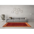 thumbnail image 3 of Ahgly Company Indoor Rectangle Abstract Orange Modern Area Rugs, 2' x 3', 3 of 4
