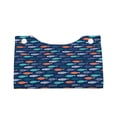 thumbnail image 4 of Lsque Colorful Fish 3 Printed Long Tissue Box Cover Holder, Facial Paper Organizer Dispenser,Triangle with Bottom Belt, PVC Leather Decorative Organizer, 4 of 9
