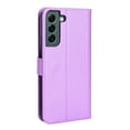 thumbnail image 6 of SaniMore for Samsung Galaxy S24 PU Leather Case, Magnetic Closure Flip Wallet Cover with Wrist Strap Card Slot & Adjustable Kickstand All-Inclusive Protective Shell, Purple, 6 of 15