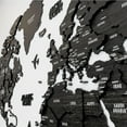 thumbnail image 3 of ColorfullWorlds Multilayered 3D Wooden World Map, Travel Map with States and Capitals - Black - XXLarge, 3 of 6