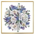 thumbnail image 1 of Designart Bouquet Peonies In White and Blue FLOAT FRAME WALL ART, 1 of 4