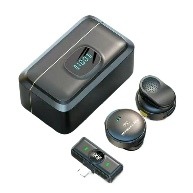 serony Microphone Sans Fil à Revers pour Mobile Microphone Sans Fil à Revers pour Son Clair Microphone Portable Sans Fil pour Cellulaire