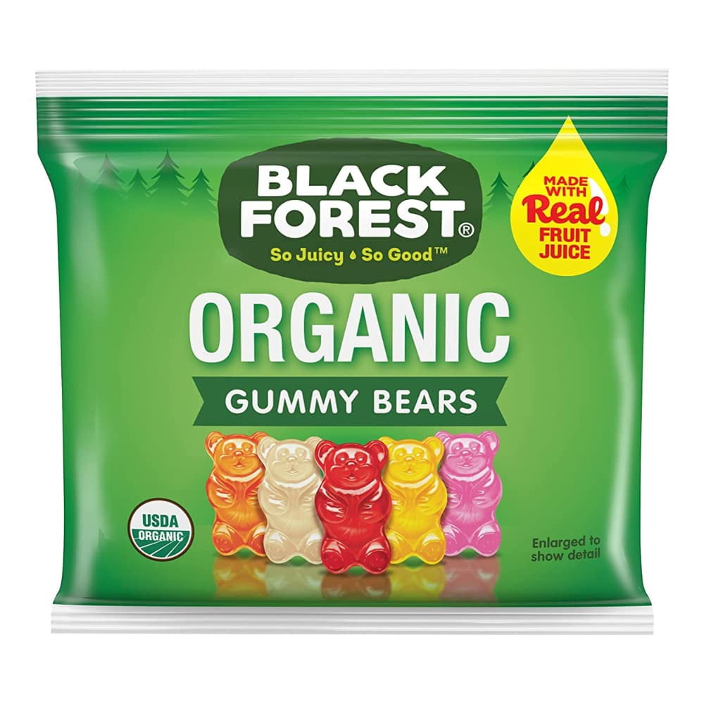 Black Forest Organic Gummy Bears Candy, 0.8-Ounce Bag, 65 Count (Pack of 1)