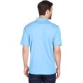 thumbnail image 3 of 8210 Uc Mens Mesh Pique Polo Columbia Blue M, 3 of 3