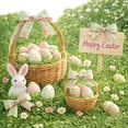 thumbnail image 6 of AYktou Spring Ribbons - Easter Bunny Carrot Easter Egg Pattern Ribbons, 2.5×180 Inch Gift Wrapping DIY Ribbon Bows Wreath Decor Floral Arrangements Bouquet Ribbon Party Decorative Bow Ribbon, 6 of 6