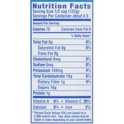 Dole Crushed Pineapple Nutrition Label