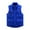 Blue, variant on Women's Puffer Vests Sleeveless Turn Down Collar Thicken Winter Vest Warm Bubble Vest Winter Coat with Pockets Blue 3XL