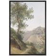 thumbnail image 2 of PixonSign Framed Wall Art Country Trees Near Mountain Valley Floral/Botanical Nature Wilderness Artwork Rustic Oil Paintings Modern Scenery Canvas Prints Colorful for Rooms - 16"x24" Black, 2 of 5