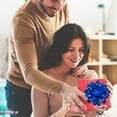 thumbnail image 4 of PMU Decorative Confetti Gift Bows 4-1/4 Inch Large Metallic Sparkle Royal Blue (12/Pkg) Pkg/1, 4 of 7