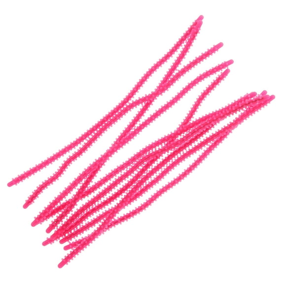 OUNONA Flexible Silicone Spiral Hair Curlers for Styling Rosy Color 10Pcs