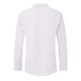 thumbnail image 6 of Mens Shirts Long Sleeve T-Shirts with Pockets and Collar Casual Solid Color Checkered Breathable Lapel Going-Out Beach Tshirts Tops, 6 of 7