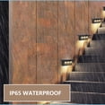 thumbnail image 2 of Inteprter Paquete de 2 luces de pared con energía solar IP65 Jardín Parque Porche Patio trasero Calzada Patio Pasarela Césped Carretera Escalera Iluminación y accesorios 3000K 6000K Inteprter HA073742-01, 2 of 6