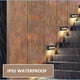 thumbnail image 4 of sweethay Paquete de 2 luces de pared con energía solar IP65 Jardín Parque Porche Patio trasero Calzada Patio Pasarela Césped Carretera Escalera Iluminación y accesorios 3000K 6000K sweethay HA073742-01, 4 of 6