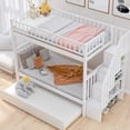 thumbnail image 2 of White pine twin over twin bunk bed | Solid wood construction, support up to 300lb per bed, 2 of 2