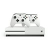 Restored Microsoft Xbox One S 1TB 2 Controller Bundle - White - No Codes - 234-00598 (Refurbished)