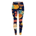 thumbnail image 4 of Thanksgiving Turkey Print Comfortable Breathable Leggings For Women Tops for Women Work Casual Hot Leg Warmers for Women 80s Womens Running Tights Running Leggings for Women Pack Womens Pregnancy, 4 of 4