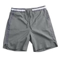 thumbnail image 5 of Men's Running Shorts Drawstring Pockets Solid Color Side Shorts Summer Shorts Loose With Pockets Straight Leg Comfortable Casual Everyday Outdoor Vacation Shorts, 5 of 6