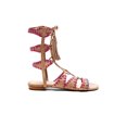 thumbnail image 2 of Schutz Willow Light Wood Nude Gladiator Sandals Color Sitched Tie Up Sandal (7.5), 2 of 2