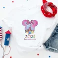 thumbnail image 3 of Ropa de vacaciones familiares de Disney, moda para viaje a Disneylandia, camiseta informal para niña, ropa de calle de manga corta de verano, camiseta para bebé niño, 3 of 5