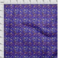 thumbnail image 3 of oneOone Polyester Lycra Medium Blue Fabric Batik Sewing Craft Projects Fabric Prints By Yard 56 Inch Wide - O6, 3 of 4