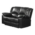 thumbnail image 2 of BenJara Leatherette Reclining Loveseat With Plush Upholstery Black-Color:Black, 2 of 2