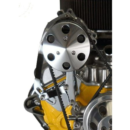 Bills Hot Rod Brackets - Bills Hot Rod Co.100 Series Late Vortec A/C Bracket, Long, Black