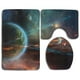 thumbnail image 1 of ABPHQTO Astrología Juego de alfombras de baño de 3 piezas Alfombra de baño Alfombra de contorno y tapa de inodoro, 1 of 2