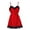 Red, variant on Women Sexy Lace Lingerie Nightwear Deep V Neck Sleepwear Dress Satin Robe for Valentine's Day Anniversary Bedroom Special Occasion