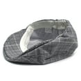 thumbnail image 3 of Sombrero Gatsby Newsboy con gorra plana a cuadros blancos y negros para hombre, 3 of 3