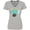 Athletic Heather, variant on Inktastic Born in the 50's Record and Music Notes Women's V-Neck T-Shirt