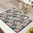 thumbnail image 3 of 2 Pack Washable Rubber Leaves Multicolored Flower Dish Drying Mats for Kitchen Counter Home Large Coffee Bar Pad Accessories and Decor for Utensils Stemware (2pcs 18''x24''+19.5''x12''), 3 of 6